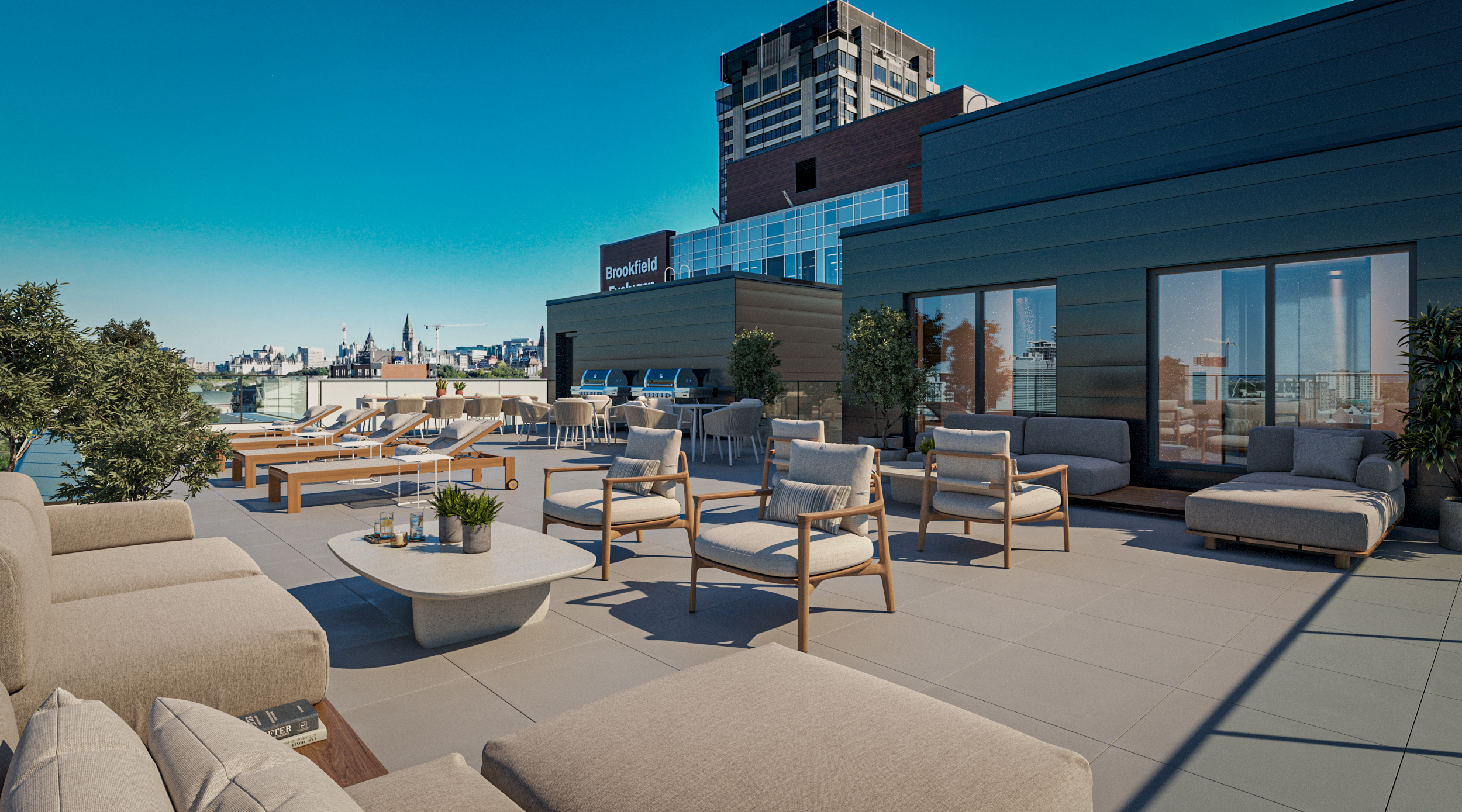 Terrasse sur le toit avec vue sur Ottawa — TourLiv Hull