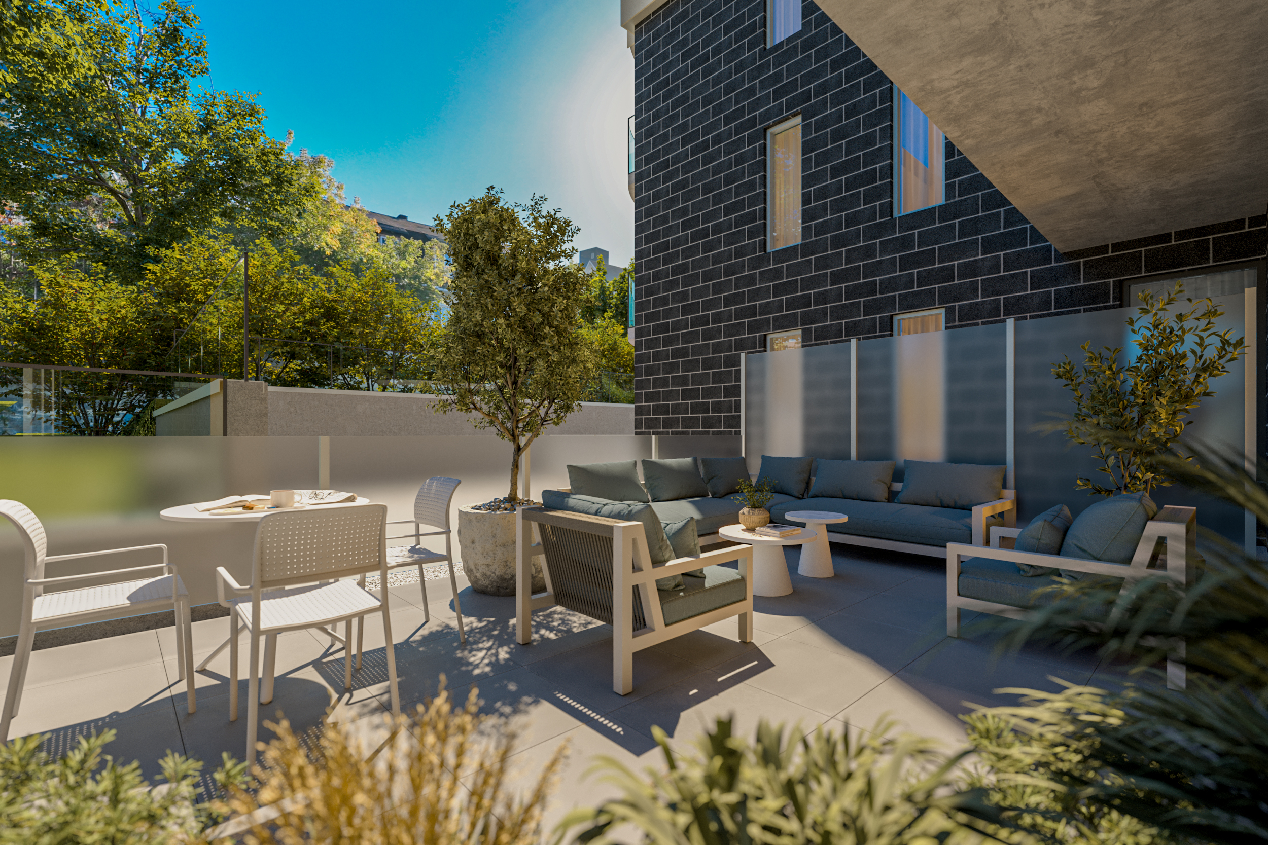 Terrasse exterieure — appartements TourLiv Gatineau